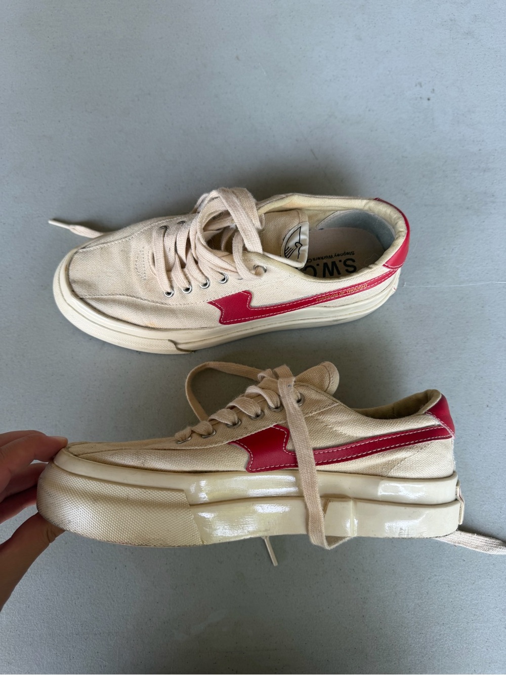 Stepney Workers Club Canvas and Leather Sneaker